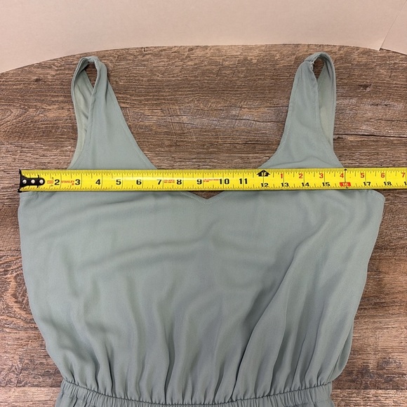 Show Me Your MuMu KENDALL V-Back Maxi Dress- Silver Sage - Picture 9 of 11